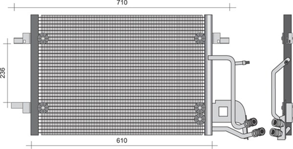 Airco condensor Magneti Marelli 350203492000