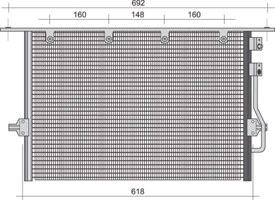 Airco condensor Magneti Marelli 350203494000