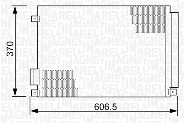 Magneti Marelli Airco condensor 350203497000