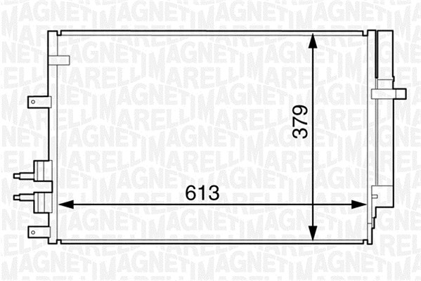 Airco condensor Magneti Marelli 350203615000