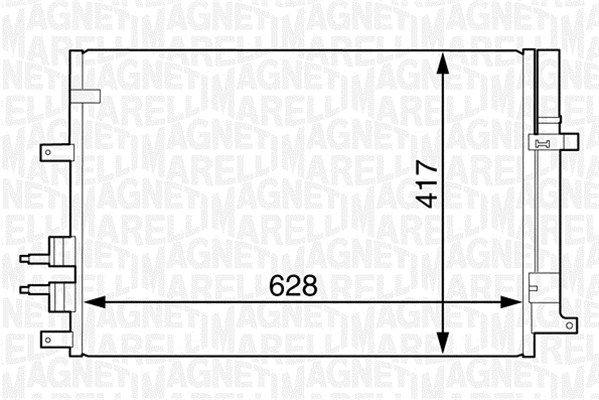 Airco condensor Magneti Marelli 350203616000