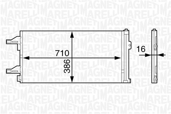 Airco condensor Magneti Marelli 350203622000