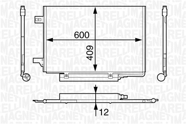 Airco condensor Magneti Marelli 350203624000