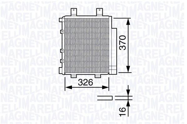 Airco condensor Magneti Marelli 350203655000