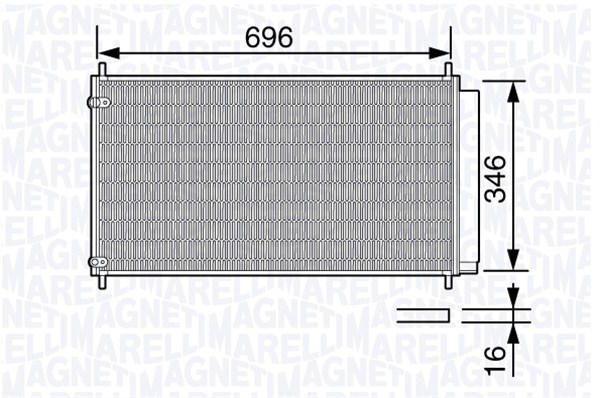 Airco condensor Magneti Marelli 350203685000