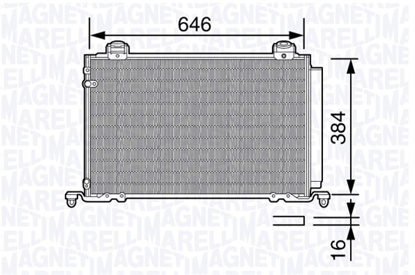 Airco condensor Magneti Marelli 350203688000