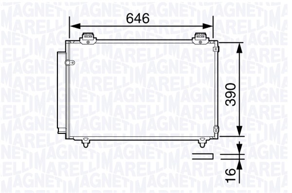 Airco condensor Magneti Marelli 350203692000