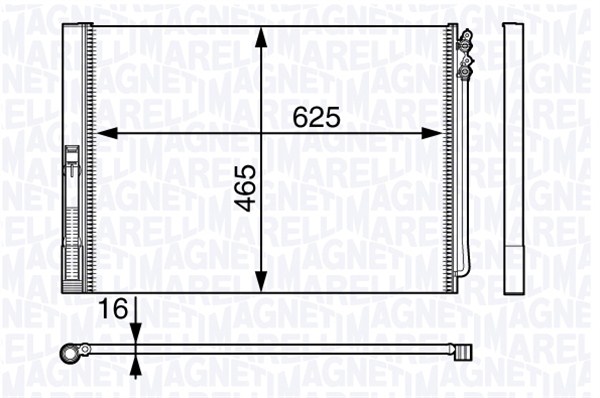 Airco condensor Magneti Marelli 350203716000