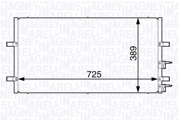 Airco condensor Magneti Marelli 350203730000