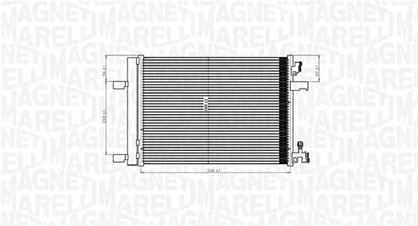 Airco condensor Magneti Marelli 350203769000