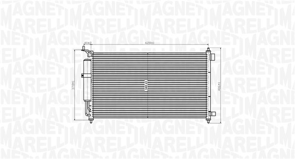 Airco condensor Magneti Marelli 350203829000