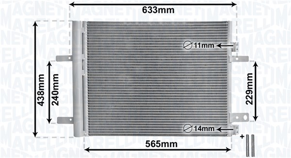 Airco condensor Magneti Marelli 350203862000