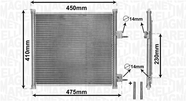 Airco condensor Magneti Marelli 350203869000