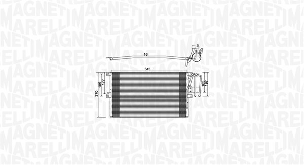 Magneti Marelli Airco condensor 350203896000