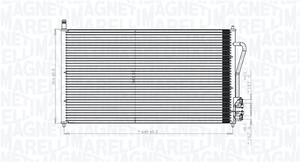 Airco condensor Magneti Marelli 350203898000