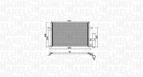 Airco condensor Magneti Marelli 350203912000