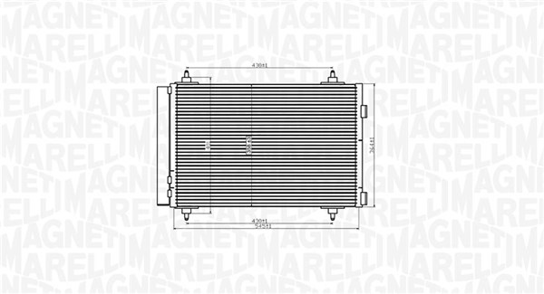 Airco condensor Magneti Marelli 350203916000