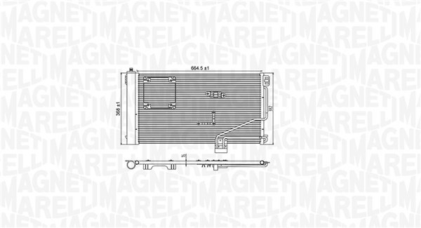Magneti Marelli Airco condensor 350203946000