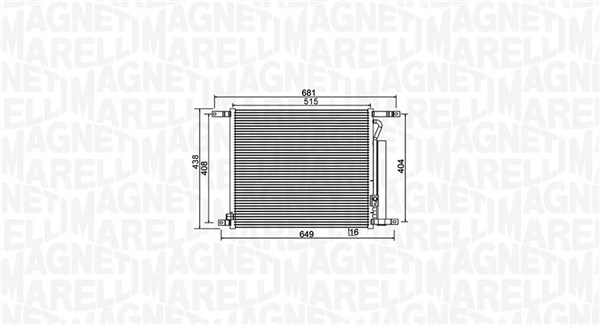 Magneti Marelli Airco condensor 350203966000
