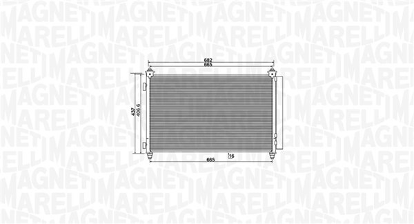 Airco condensor Magneti Marelli 350203991000