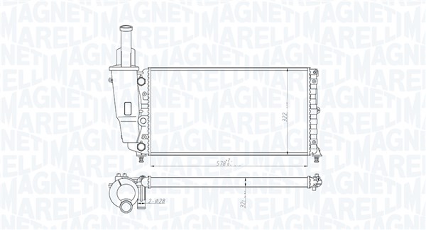 Radiateur Magneti Marelli 350213114000