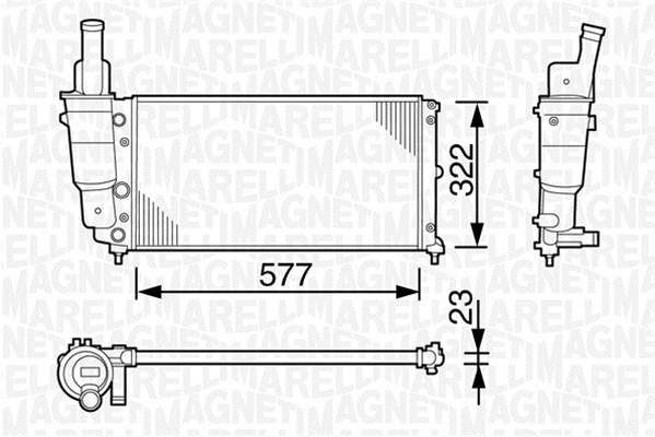 Radiateur Magneti Marelli 350213114003