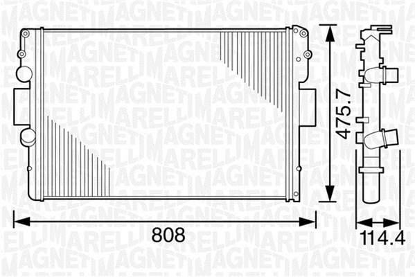 Radiateur Magneti Marelli 350213120900