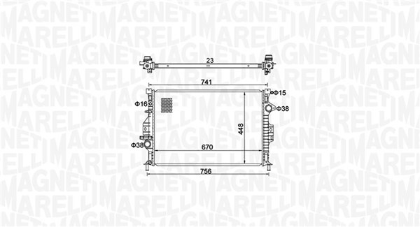 Radiateur Magneti Marelli 350213157700