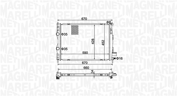 Magneti Marelli Radiateur 350213162600