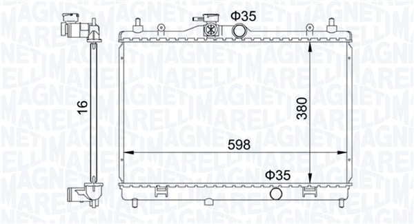 Radiateur Magneti Marelli 350213168300