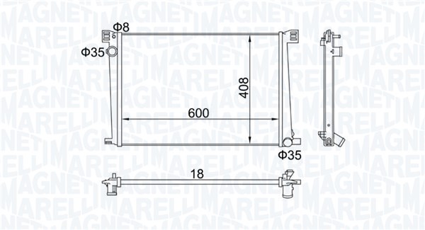 Radiateur Magneti Marelli 350213168600