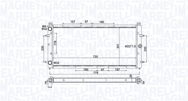 Radiateur Magneti Marelli 350213174600