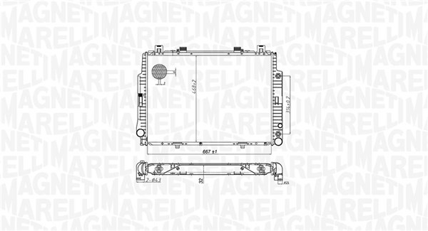 Radiateur Magneti Marelli 350213174700