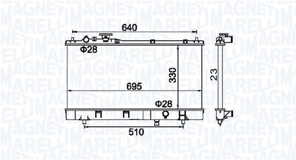 Radiateur Magneti Marelli 350213177200