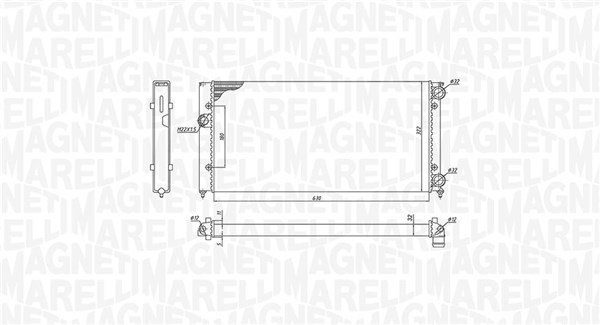 Radiateur Magneti Marelli 350213185300