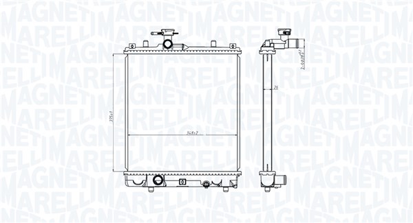 Magneti Marelli Radiateur 350213186100