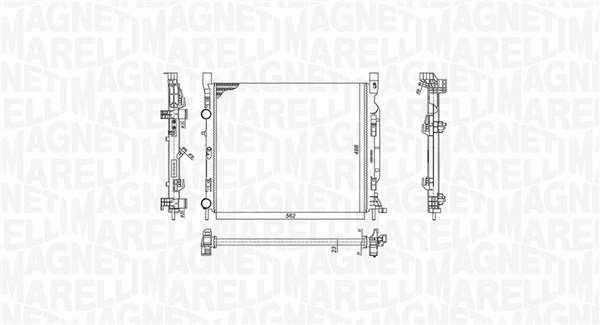 Radiateur Magneti Marelli 350213186900