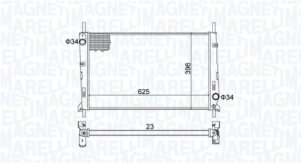 Radiateur Magneti Marelli 350213189300