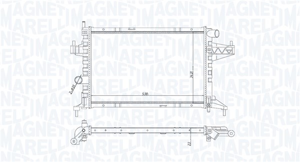 Radiateur Magneti Marelli 350213191600