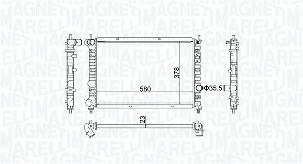 Radiateur Magneti Marelli 350213192100