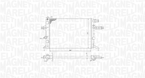 Magneti Marelli Radiateur 350213192400