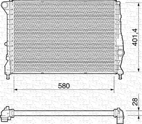 Radiateur Magneti Marelli 350213193000