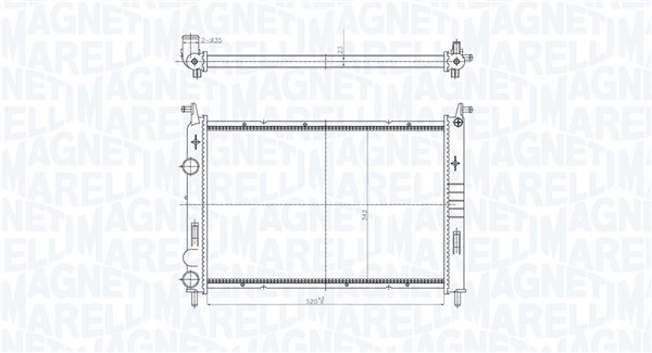 Radiateur Magneti Marelli 350213196400