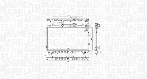 Radiateur Magneti Marelli 350213197100