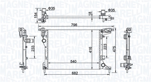 Radiateur Magneti Marelli 350213203300