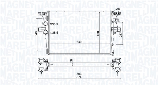 Radiateur Magneti Marelli 350213204600