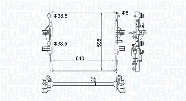 Radiateur Magneti Marelli 350213204700