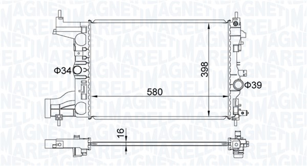 Radiateur Magneti Marelli 350213206200