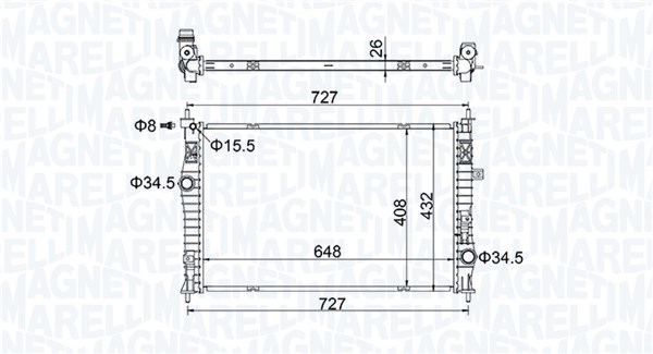 Radiateur Magneti Marelli 350213207200