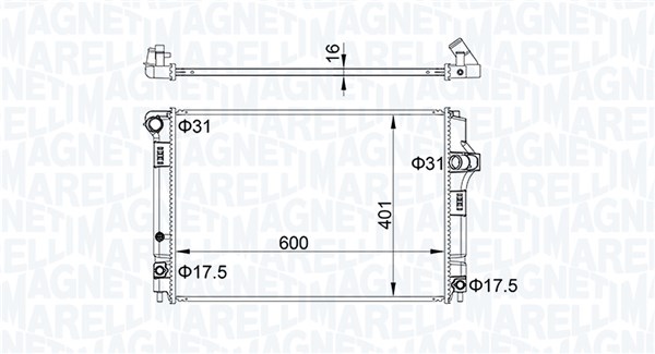 Radiateur Magneti Marelli 350213208300